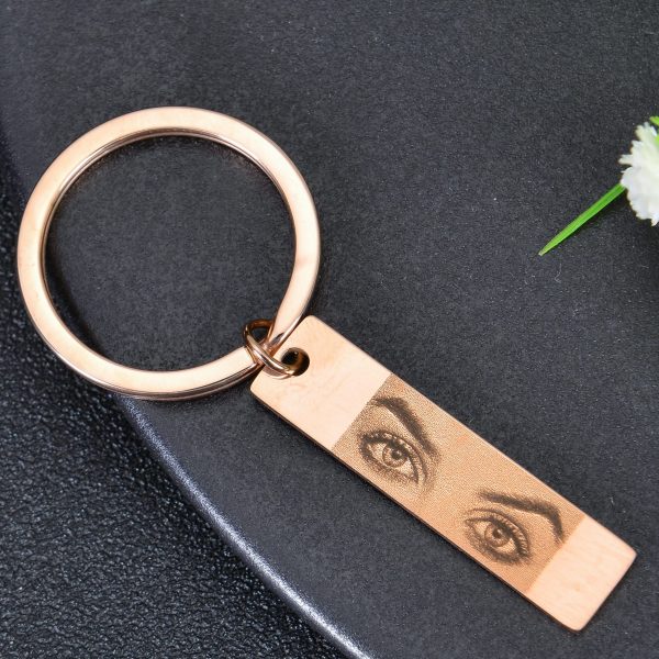 Personalized Eye Engraved Bar Keychain with Name on Sale - Image 5
