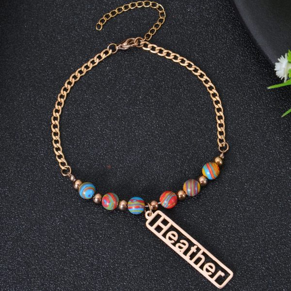 Personalized Multiple Name Bead Bracelet Online now - Image 3