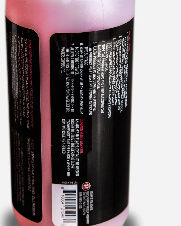 Adam s UV Ceramic Spray Coating 12oz w  2 Single Soft Towels Fashion - Image 5