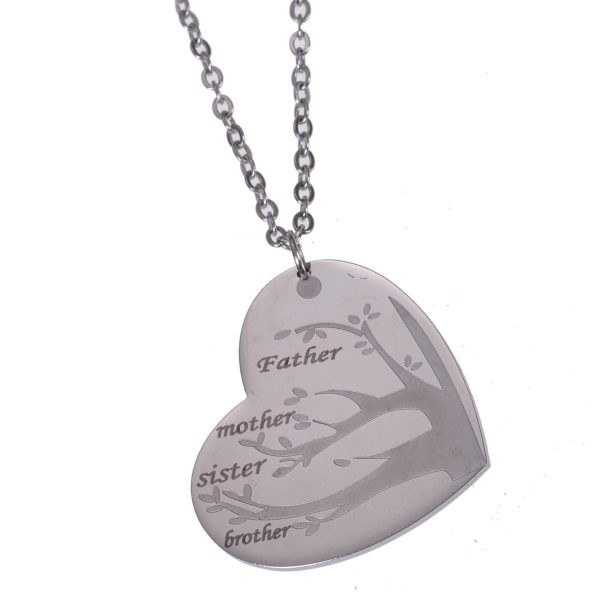 Heart Shaped Family Tree Pendant with Multiple Names Online Hot Sale - Image 5
