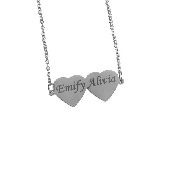 Heart Shaped Family Name Pendant with Multiple Names Fashion - Image 4
