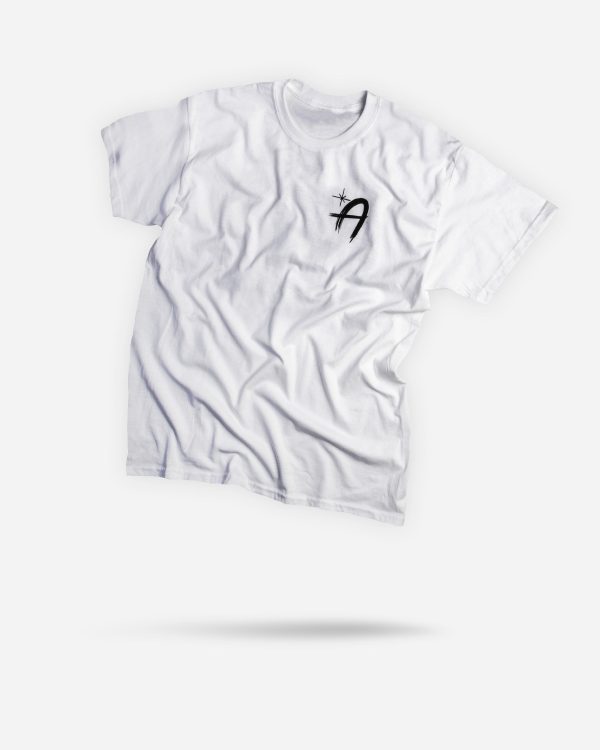 Adam s White Brushed Logo T-Shirt Fashion
