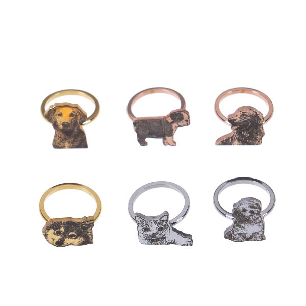 Personalized Pet Photo Ring Hot on Sale - Image 3