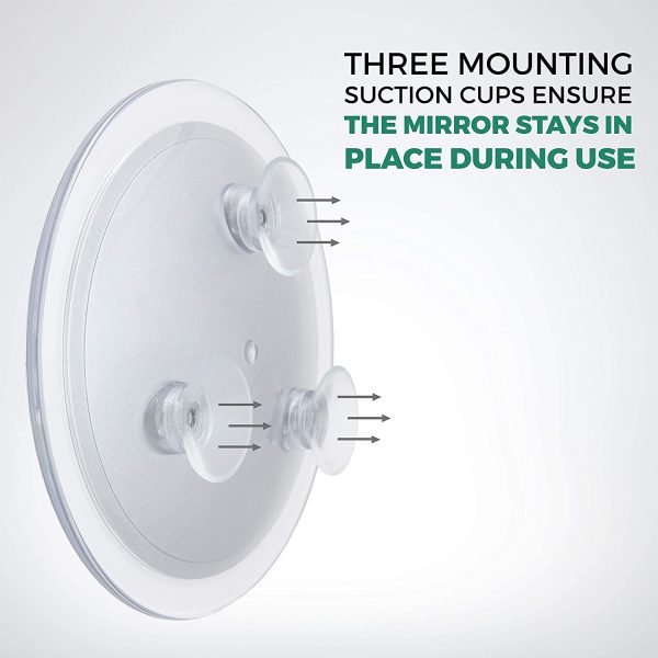 10  Suction Cup Magnifying Mirror, Wall Mount with Precision Tweezer Discount - Image 2