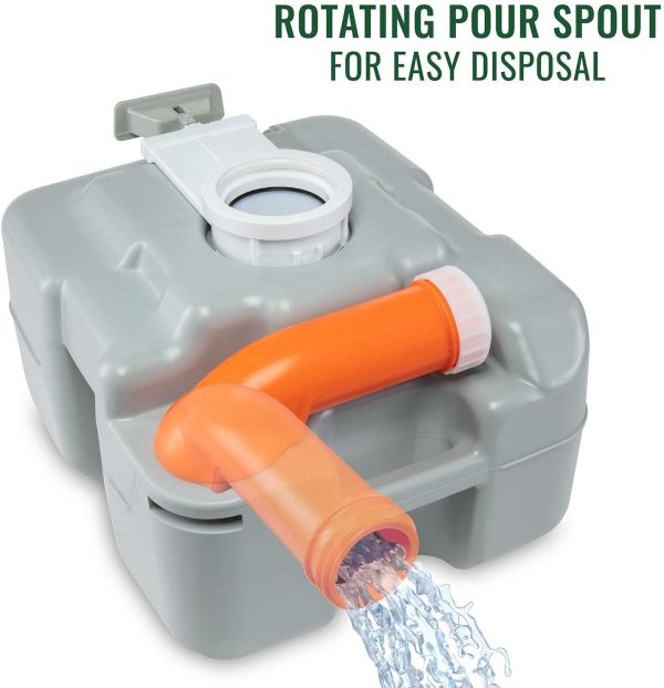 Advanced Portable Toilet, Camping Toilet with Level Indicator and Pressure Valve, 5.3 Gallon (20L) For Cheap - Image 4
