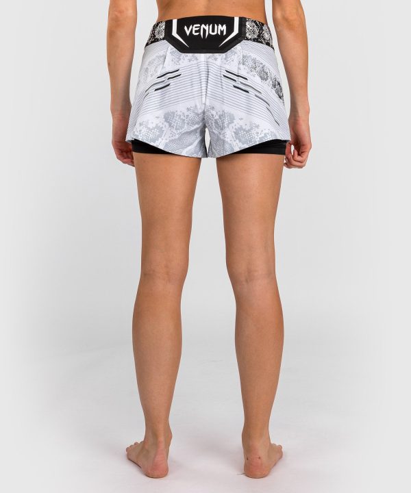 UFC Adrenaline by Venum Personalized Authentic Fight Night Women’s Fight Short – White Cheap - Image 4