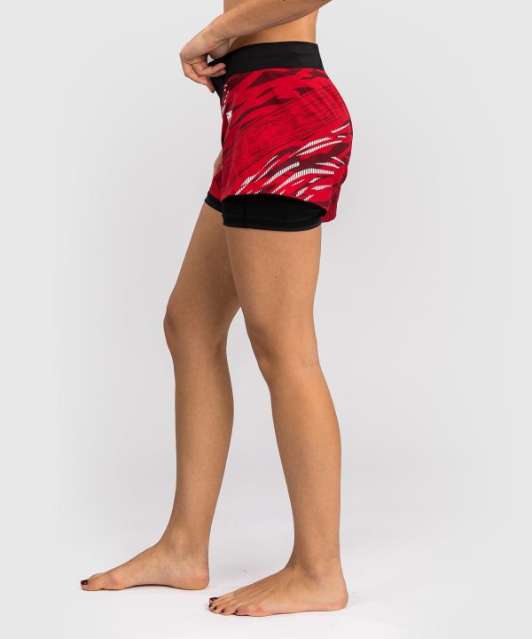 UFC Fusion by Venum Personalized Authentic Fight Night Women s Fight Short - Red Online Sale - Image 3