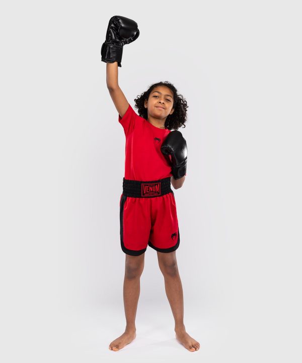 Venum Classic Kids Boxing Shorts - Cherry Red Online Sale - Image 5