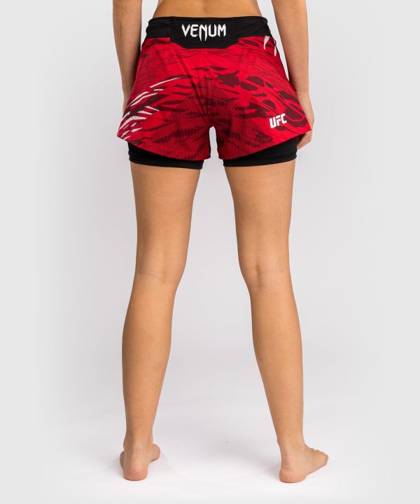 UFC Fusion by Venum Personalized Authentic Fight Night Women s Fight Short - Red Online Sale - Image 4
