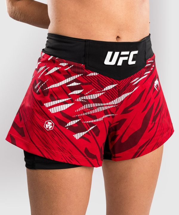 UFC Fusion by Venum Personalized Authentic Fight Night Women s Fight Short - Red Online Sale - Image 5